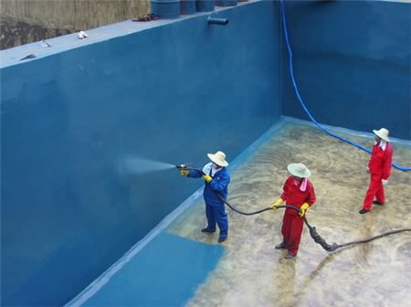 游泳池、污水池聚脲噴涂